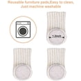 thumbnail image 2 of 24 calcetines de punto antideslizantes para sillas para evitar arañazos y reducir el ruido, fáciles de mover, color beige, 2 of 5