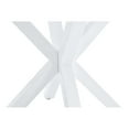 thumbnail image 6 of Tcbosik Dining Table, Kitchen Table with Cross Legs for Small Space, Living Room, White, 6 of 7