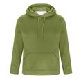 thumbnail image 5 of Hicidod Mens Hoodies Solid Loose Fit Fleece Hooded Sweatshirt Heavyweight Casual Drawstring Pullover Hoodies for Men, 5 of 7