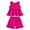 Red, variant on 2 Piece Outfit Sets Summer Girls Outfits Toddler Casual Sleeveless Ruffled Shorts Set For 9 Months 6 Years Old ComFortable Playwear Everyday Wear,3-4 Years(Red)