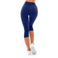 thumbnail image 4 of Babcutegg Capri Pants for Women Athletic High Waist Gym Wear Womens Outfit Blue, 4 of 7