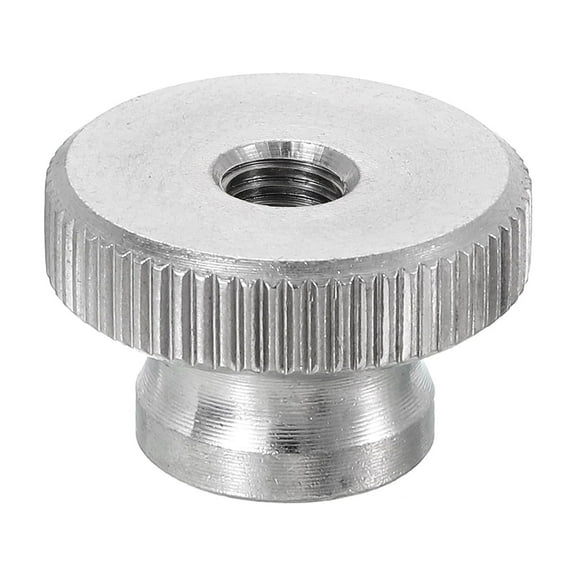 Uxcell Knurled Thumb Nuts, 1 Pack M5 x D16mm x H10mm Stainless Steel Knobs Fasteners Through Hole for 3D Printer Parts