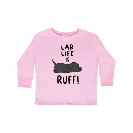 

Inktastic Lab Life is Ruff! Labrador Retriever Gift Toddler Boy or Toddler Girl Long Sleeve T-Shirt