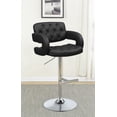 thumbnail image 2 of Brandi Adjustable Bar Stool Black and Chrome, 2 of 11