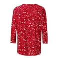 thumbnail image 5 of Penkiiy Valentines Shirts for Women,Women's Valentines Day Shirt 3/4 Sleeve Tops Cute Blouses Love Heart Shirt S Multicolor, 5 of 5