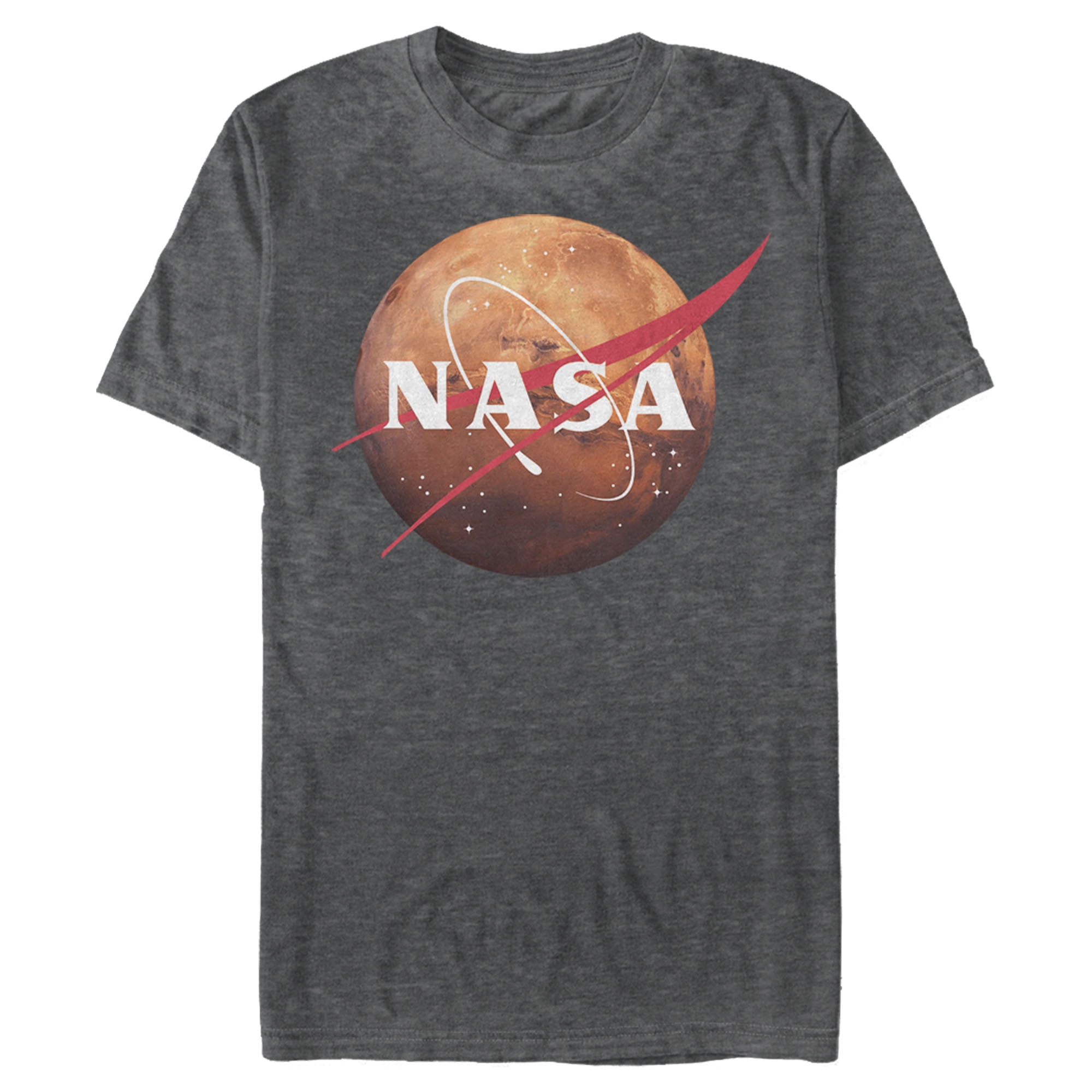 NASA - NASA Men's Mars Logo Vintage Wash T Shirt - Walmart.com ...