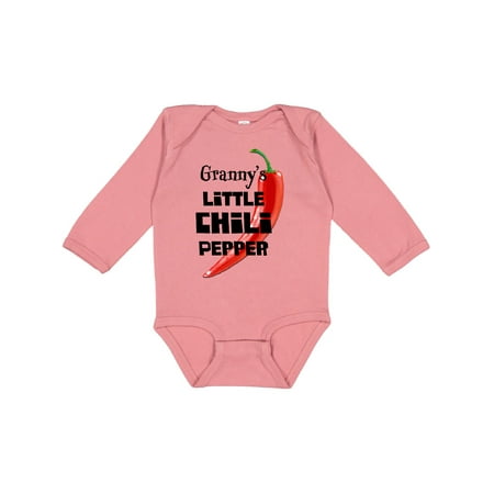 

Inktastic Granny s Little Chili Pepper Gift Baby Boy or Baby Girl Long Sleeve Bodysuit