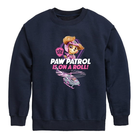Paw Patrol - Paw Patrol Is On A Roll - Toddler And Youth Crewneck Fleece Sweatshirt