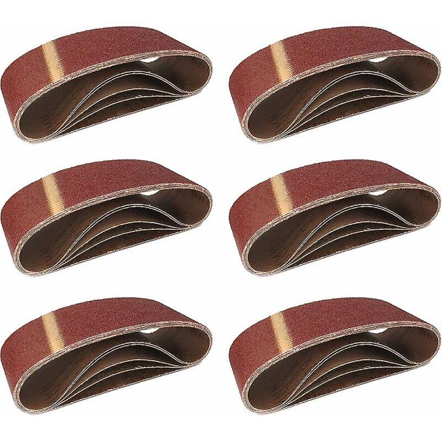 2024 Bandas de lijado de tela 75 x 533 mm grano 80 Papel de lija 10 piezas