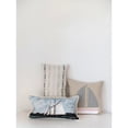 thumbnail image 3 of Creative Co-Op Cotton Pillow with Appliqued Boat and Striped Piping, 3 of 9