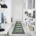 thumbnail image 4 of Yayeee Runner Rug for Bedroom 2'x6' Machine Washable Hallway Non Slip Mat, Dark Green Leaves, 4 of 8