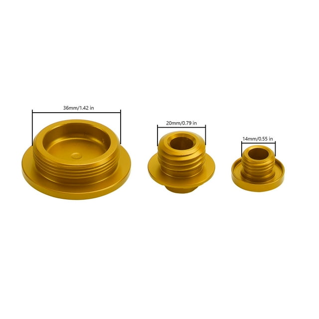 Gold Billet Engine Plug Kit For Yamaha YZ250F/YZ250FX/YZ450F/YZ450FX 2014-2022