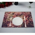 thumbnail image 1 of EREHome Ensemble de 2 Napperons roses, Napperon, Tapis de Tasse 12x18 Pouces, 1 of 2