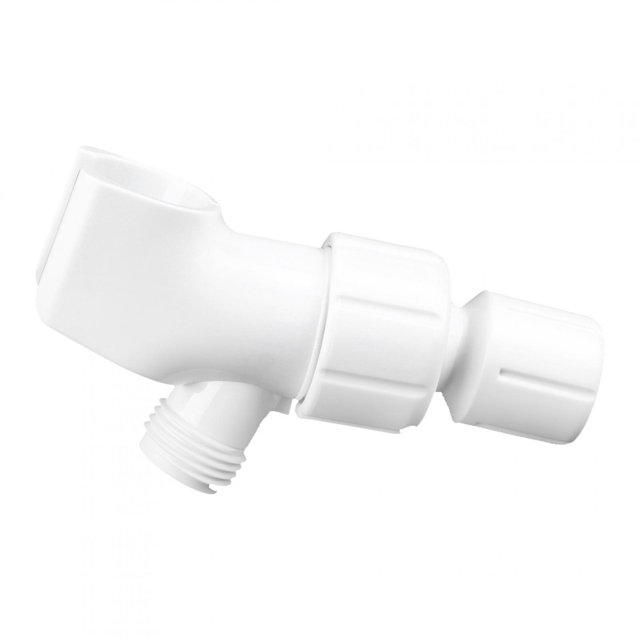 LAFGUR Support de Pommeau de Douche Raccord Fileté /2 Porte-déviateur de Douche Universel Blanc Accessoire de Salle de Bain à Main Réglable avec Joints Sphériques