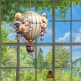 thumbnail image 4 of Qiweii 2 Piece Heart Shaped Hot Air Balloon Acrylic Ornament，Cute Hanging Decor，Home Party Holiday Decorative Pendant, 4 of 5