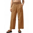 thumbnail image 5 of Elastic High Waist Women Wide Leg Loose Denim Pants Ankle Jeans, 5 of 6