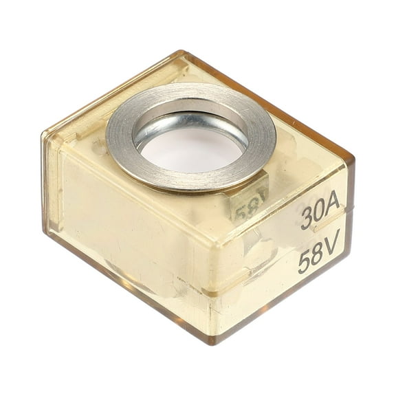 Unique Bargains Waterproof 30A Marine Rated Battery Fuse Terminal Fuse Only 58V DC Maximum