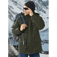 thumbnail image 6 of TACVASEN Men's Winter Coat Military Jacket Fleece Lined Parka Cotton Cargo Outerwear Army Green XL, 6 of 7