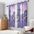 thumbnail image 2 of Yayeee Window Curtains Light Filtering 63"x42" Grommet Panel Pair Home Living Room Decor, Black Cat Walking, 2 of 7