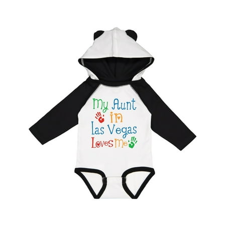 

Inktastic My Aunt in Las Vegas Loves Me Gift Baby Boy or Baby Girl Long Sleeve Bodysuit