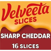 Velveeta Slices Sharp Cheddar Cheese, 16 Ct Pk