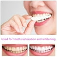 thumbnail image 2 of HOTBEST Smile Veneers Snap On Upper False Teeth Dental Veneers Dentures Tooth Cover White Teaching and Temporary Braces Cover Instant and Improve Smile, 2 of 10