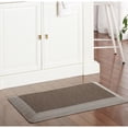thumbnail image 3 of MARTHA STEWART Mira Modern Heathered Solid Anti-Fatigue Air-Infused Kitchen Mat, Brown, 19.6"x32", 3 of 8