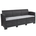 thumbnail image 2 of Afuera Living Wicker Patio Sofa in Dark Gray, 2 of 9