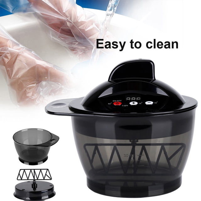Electric Hair Cream Mixer 320ML USB Rechargeable LCD Time Display Electric Hair Cream Automatic Mixer Hair Color Mixing Bowl Black