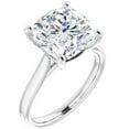 thumbnail image 2 of Solitaire 2 Carat Cushion Lab Grown Diamond Engagement Ring, 2 of 5