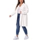 thumbnail image 4 of Chaqueta de mezclilla de manga larga para mujer de tallas grandes Agnes Orinda, longitud maxi, 2X, blanca, 4 of 6