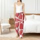 thumbnail image 4 of Fotbe Hearts Pantalones de Pijama para Mujer, Pantalones de Dormir, Pantalones Pj con Cordón y Bolsillos-XX-Large, 4 of 6