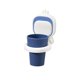 thumbnail image 5 of Bote para cepillos de dientes, vaso de baño, vaso para cepillos de dientes para niños, con portavasos, no requiere perforación, (azul) 18 * 8.3 * 12 cm TUNC Sencillez, 5 of 5