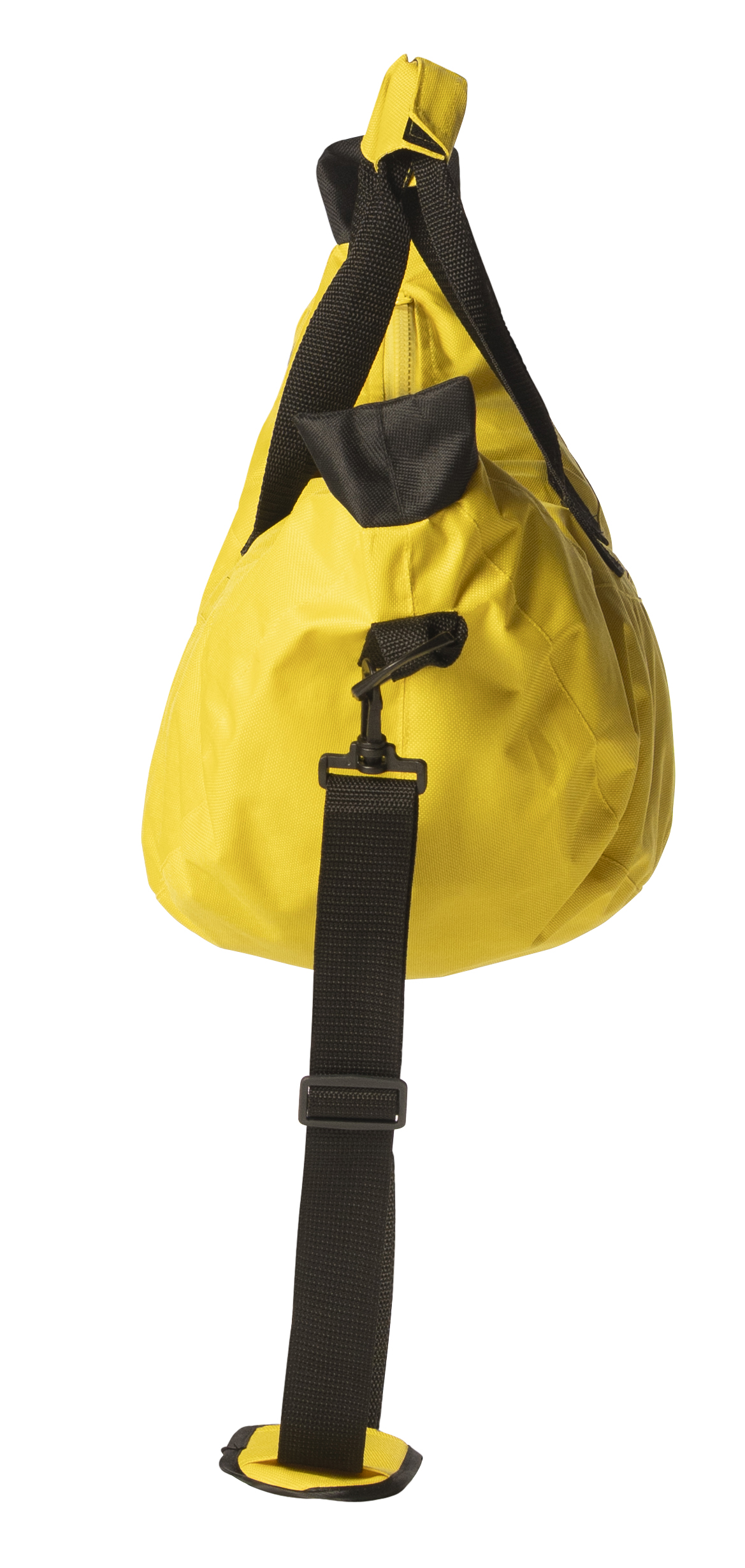 Banana Shaped Small Duffle Bag with Adjustable Strap, Yellow, Women and Men, Unisex, Yellow, R1419-OS