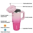 thumbnail image 3 of BJPKPK 30oz Stainless Steel Insulated Tumbler With Handle And Lid Straw Travel Coffee Mug Thermal Cup,Cherry Blossom, 3 of 7