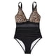 thumbnail image 4 of Trajes de baño para mujer, Trajes de baño para mujer, Traje de baño de moda para mujer, Traje de baño estampado multicolor a juego, ajustado y fruncido, Traje de baño para mujer, 4 of 5