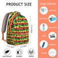 thumbnail image 6 of Marijuana Design College Backpack for Daily Use - Durable Student Bookbag with Laptop Sleeve, Casual Daypack for High School and University, Awesome Gift for Enthusiasts, 6 of 6