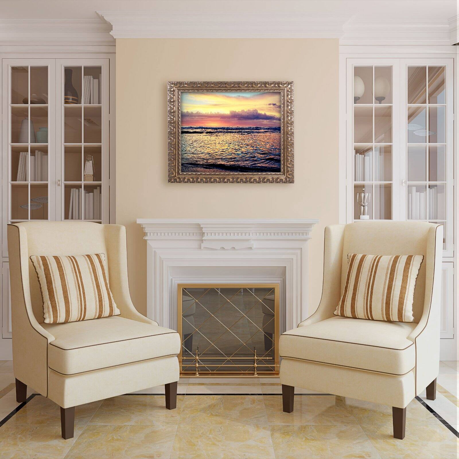 Trademark Fine Art "Morning Glory" Canvas Art by Beata Czyzowska Young, White Matte, Black Frame