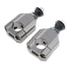 thumbnail image 5 of 2 abrazaderas de montaje para manillar CNC de 28 mm para moto de cross Plata, 5 of 9