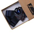 thumbnail image 3 of Ajustable para hombre novio boda Rhinestone novedad regalos esmoquin pajarita Jinwen Pajarita, 3 of 8
