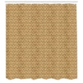 thumbnail image 3 of Ambesonne Vintage Shower Curtain, Curvy Leaves Daisies, 69"Wx75"L, Caramel and Tan, 3 of 3