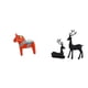 thumbnail image 1 of Figura de escritorio,Estatua de caballo Dala tradicional sueca,artesanía,Figura creativa de caballo de Dalecarlian,Estatua de reno,Estatua de reno negro,decoración para el hogar,artesanía, 1 of 8