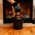 thumbnail image 5 of 2-Gallon Ash Bucket Set with Lid - Metal Fireplace Ash Cleaning Kit with Shovel, Brush and Gloves, Complete Ash Can for Wood Stove, Grill and Fireplace, 5 of 6