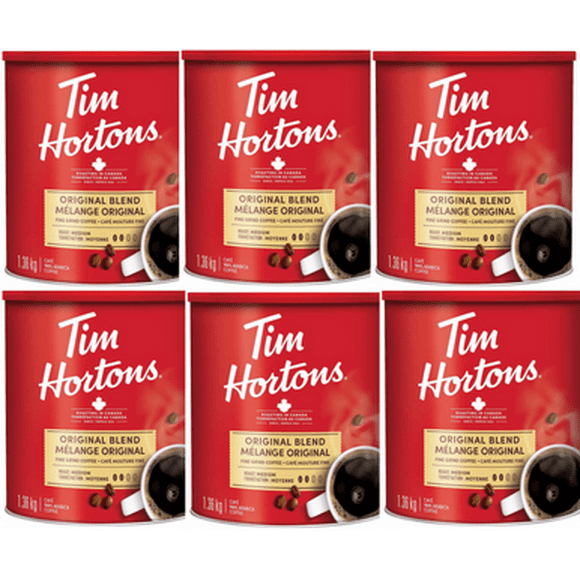 Tim Hortons Original Blend Fine Grind Coffee, 1.36 kg (6/Case)