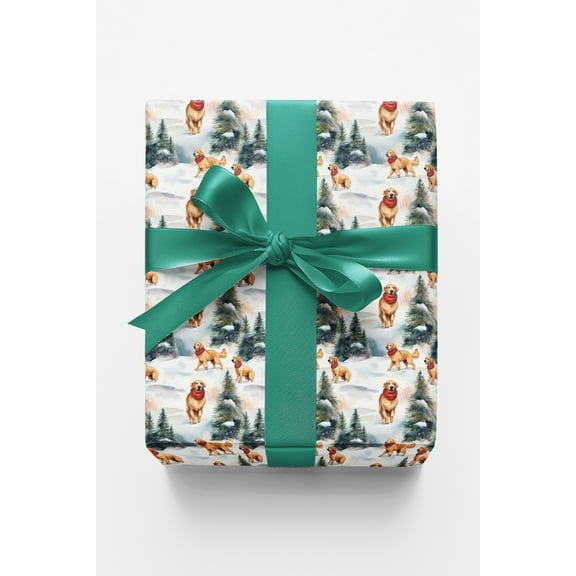 London Penny Premium Wrapping Paper - Golden Flurries