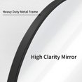 thumbnail image 3 of Round Black Mirror 39 inch Circle Mirror, Metal Frame Bathroom Mirror, Round Wall Mirror, Circle Mirrors for Wall Entryway Bedroom Living Room, 3 of 7