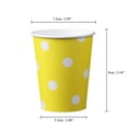 thumbnail image 2 of 60PCS Polka Dot Paper Paper Cups Case Disposable Tableware Wedding Birthday Decorations 200ML, 2 of 2