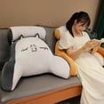 thumbnail image 3 of Flmtop Bed Rest Reading Pillow with Arm Support Cartoon Print Detachable Backrest Support Sofa Couch Pillow Cushion, 3 of 11