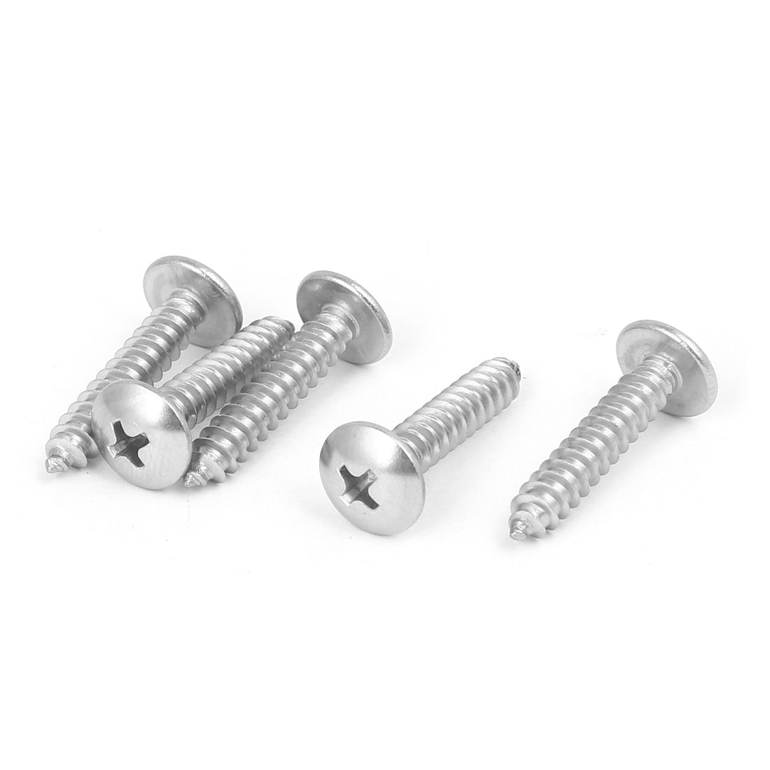 M5x35mm Acier Inoxydable tête ronde cruciforme vis Machine 50Pcs