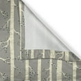 thumbnail image 4 of Ambesonne Birch Grommet Curtain Single Panel, Trees Nature Boho Composition, 50"x60", Pale Yellow and Warm Taupe, 4 of 5
